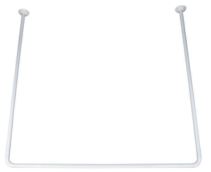 Forhengsstang U 90 x 90 x 90 cm hvit - Geyser